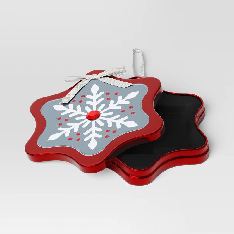 slide 2 of 3, Christmas Gift Card Holder Snowflake Tin - Wondershop™, 1 ct