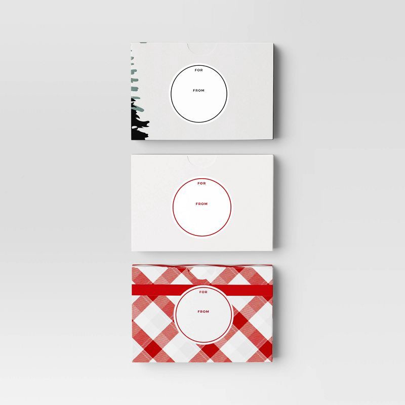 slide 3 of 3, 3pk Christmas Gift Card Holders Merry/Wonderful/Wishes - Wondershop™, 3 ct