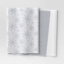 30ct Christmas Tissue Paper Gray/White - Wondershop™