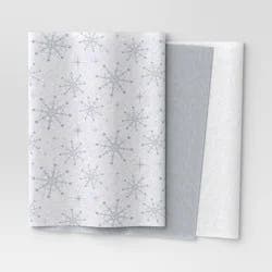 30ct Christmas Tissue Paper Gray/White - Wondershop™