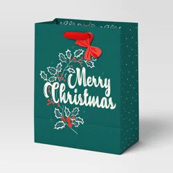 Nostalgic Noel Gift Bag Cub Merry Christmas - Wondershop™