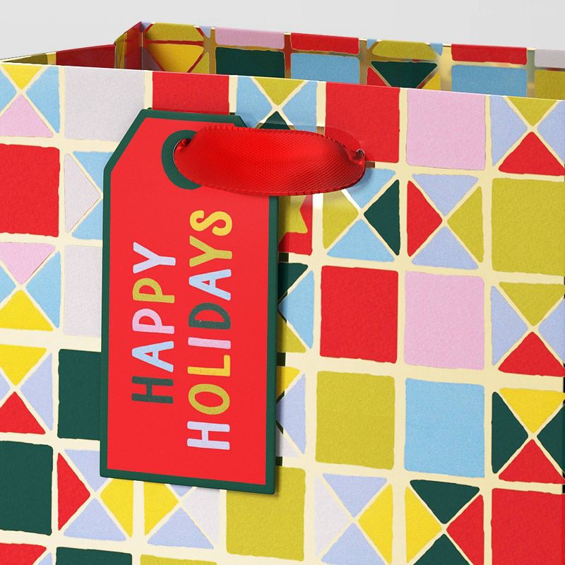 slide 3 of 3, Christmas Humble Cheer Gift Bag Petite Checker - Wondershop™, 1 ct