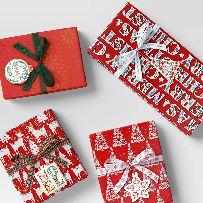 slide 2 of 3, 16ct Christmas Tie-On Gift Tags Wreath Noel/Joy/Star/Tree - Wondershop™, 16 ct