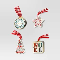 16ct Christmas Tie-On Gift Tags Wreath Noel/Joy/Star/Tree - Wondershop™