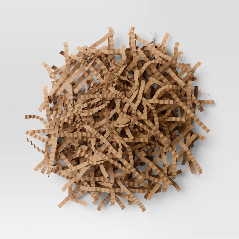slide 3 of 3, Christmas Shredded Paper Filler Brown Kraft - Wondershop™, 1 ct
