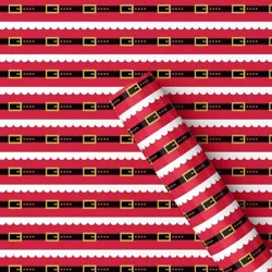 40" 125 sq ft Christmas Roll Wrap Santa Belt - Wondershop™
