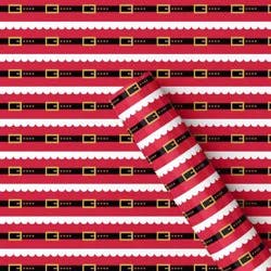 40" 125 sq ft Christmas Roll Wrap Santa Belt - Wondershop™