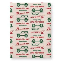 30" 25sq ft Christmas Roll Wrap Ford Bronco