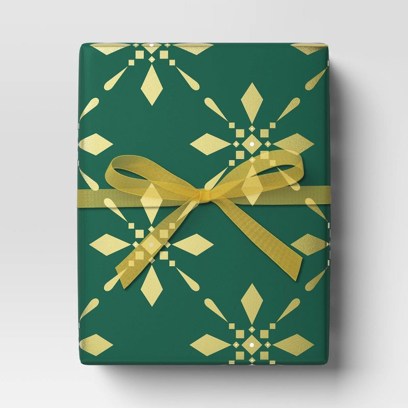 slide 2 of 3, 18' Christmas Fabric Ribbon Gold Sheer - Wondershop™, 1 ct