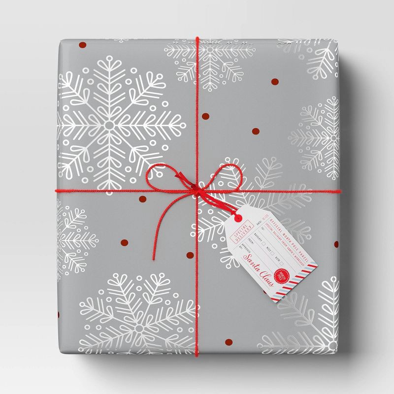 slide 2 of 3, 90' Christmas Fabric Ribbon Red Jute - Wondershop™, 1 ct