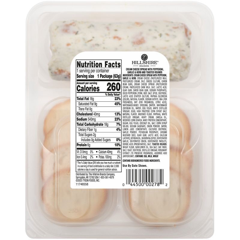 slide 7 of 9, Hillshire Farm Hillshire Snacking Dips and Spreads Pepperoni, Garlic & Herb - 2.25oz, 2.25 oz