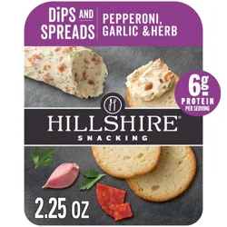Hillshire Farm Hillshire Snacking Dips and Spreads Pepperoni, Garlic & Herb - 2.25oz