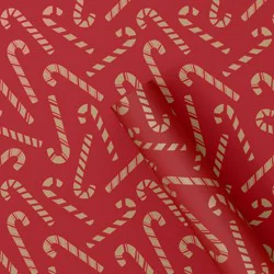 30" 20 sq ft Christmas Roll Wrap Scattered Candy Canes - Wondershop™