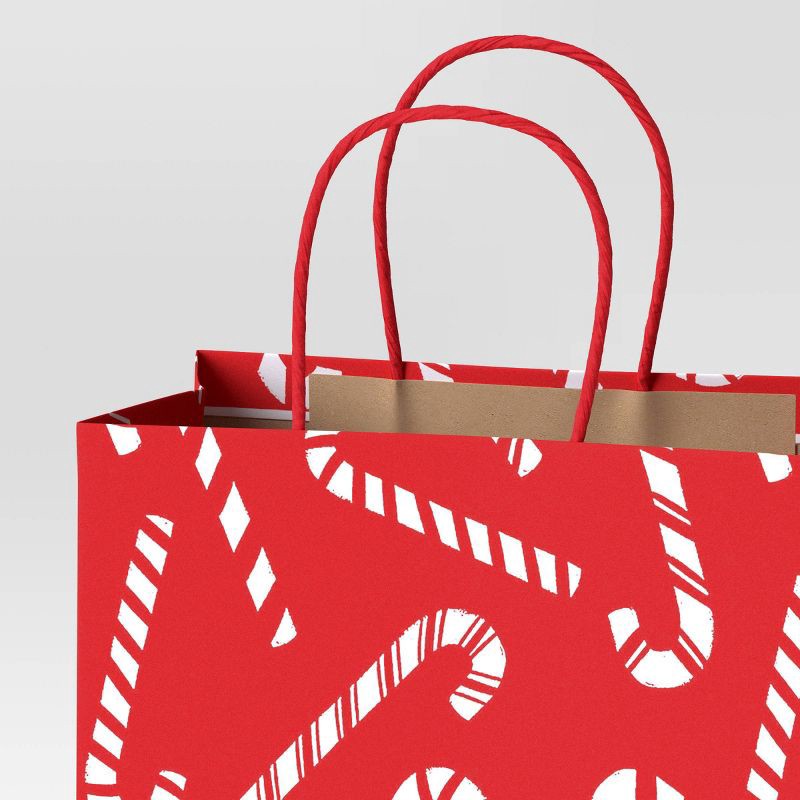 slide 3 of 5, 3ct Snowflakes and Candy Canes Large/Cub/Petite Christmas Gift Bags - Wondershop™, 3 ct