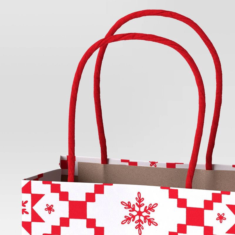 slide 5 of 5, 3ct Snowflakes and Candy Canes Large/Cub/Petite Christmas Gift Bags - Wondershop™, 3 ct