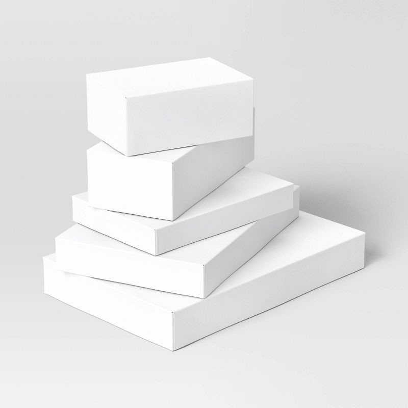 slide 1 of 3, 10pc White Assorted Christmas Gift Boxes - Wondershop™, 10 ct