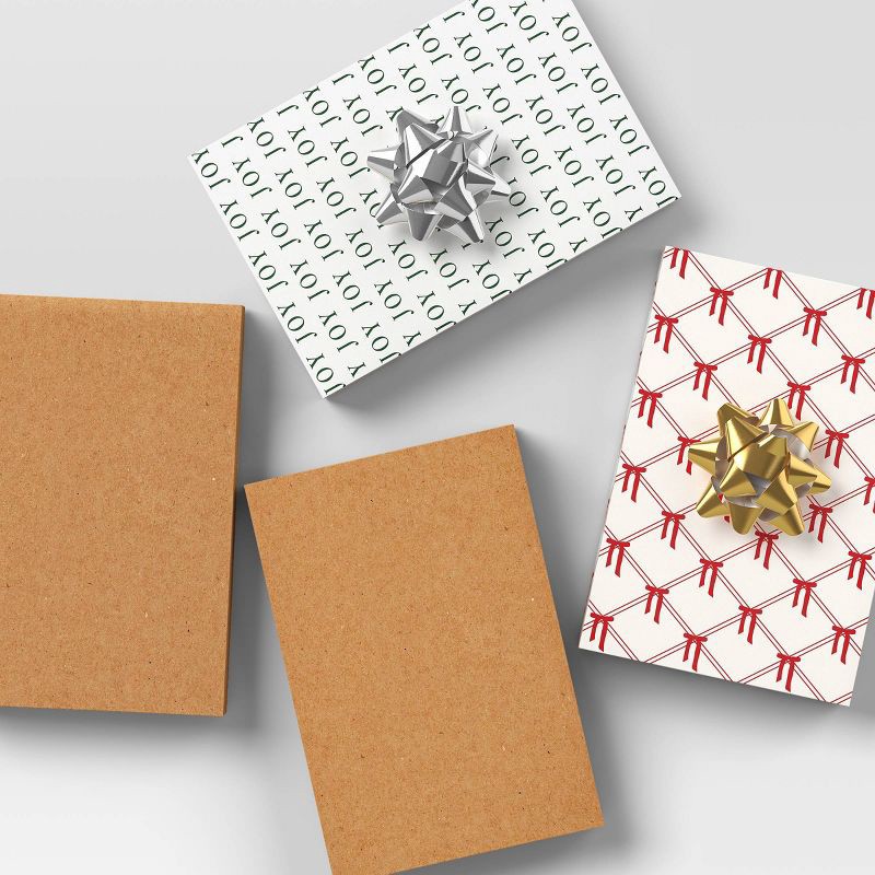 slide 2 of 3, 4ct Brown Kraft Christmas Shirt Box - Wondershop™, 4 ct