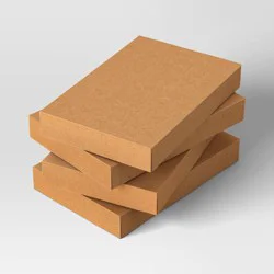 4ct Brown Kraft Christmas Shirt Box - Wondershop™