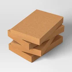 4ct Brown Kraft Christmas Shirt Box - Wondershop™