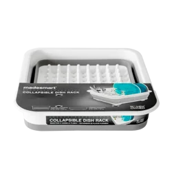 madesmart Collapsible Dish Rack - White/Gray