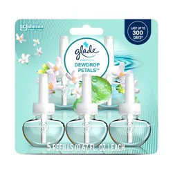 Glade Piso Liquid Air Freshener - Dewdrop Petals - 3.35 fl oz/5ct
