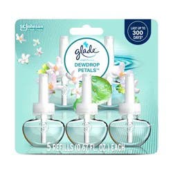 Glade Piso Liquid Air Freshener - Dewdrop Petals - 3.35 fl oz/5ct
