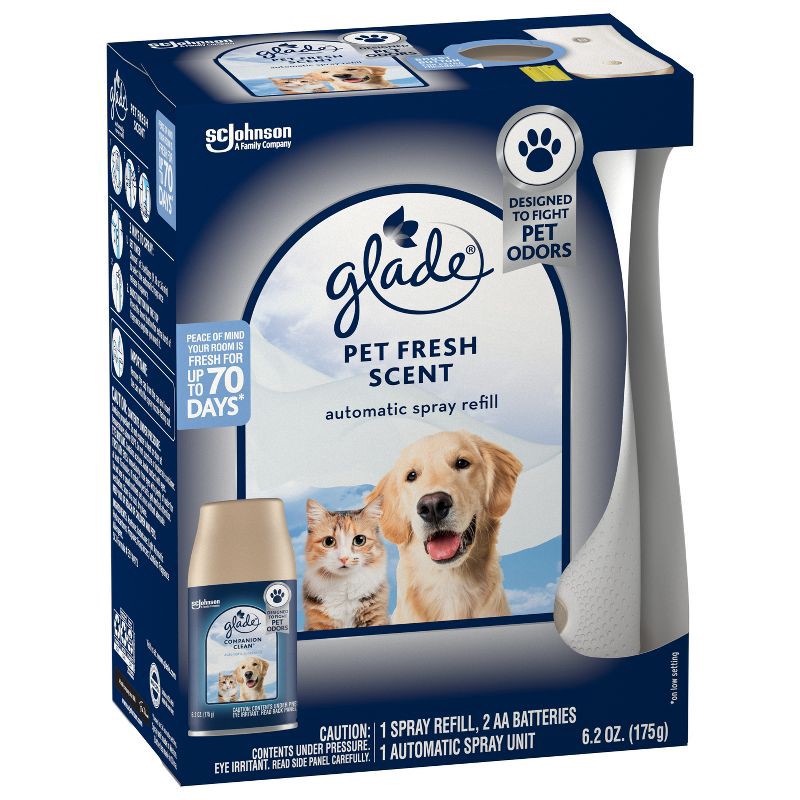 slide 4 of 13, Glade Vase Starter Automatic Spray Starter Air Freshener Kit - Pet Fresh - 6.2oz, 6.2 oz