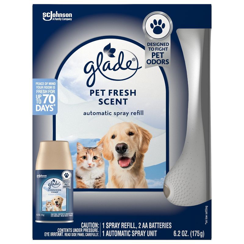 slide 9 of 13, Glade Vase Starter Automatic Spray Starter Air Freshener Kit - Pet Fresh - 6.2oz, 6.2 oz
