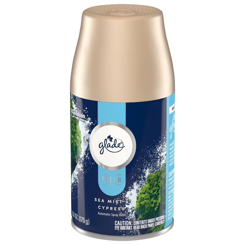 slide 12 of 13, Glade Automatic Spray Air Freshener Refill - Fresh Sea Cypress - 6.2oz, 6.2 oz