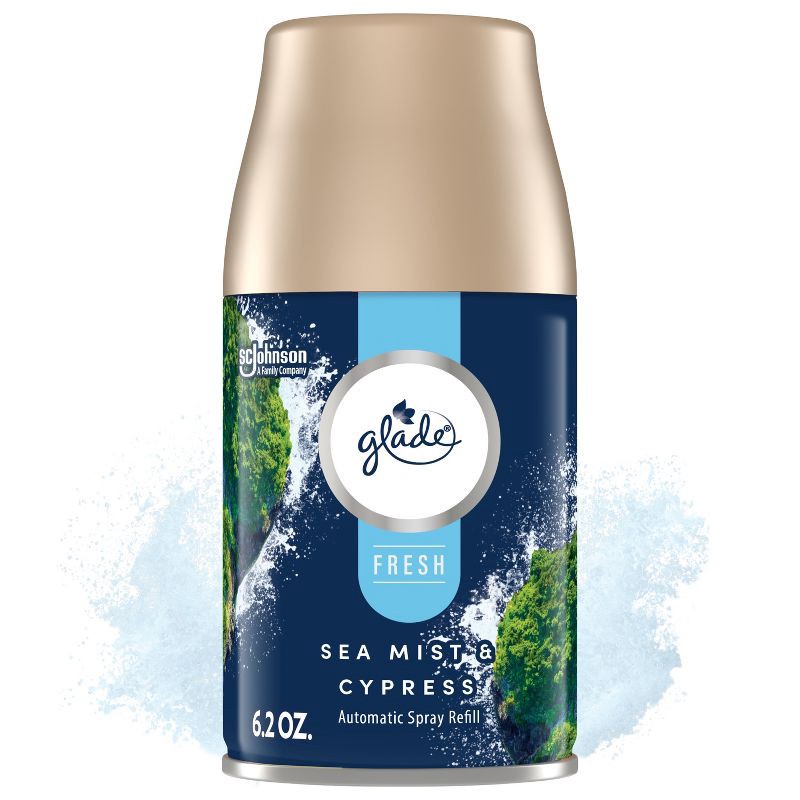 slide 1 of 13, Glade Automatic Spray Air Freshener Refill - Fresh Sea Cypress - 6.2oz, 6.2 oz
