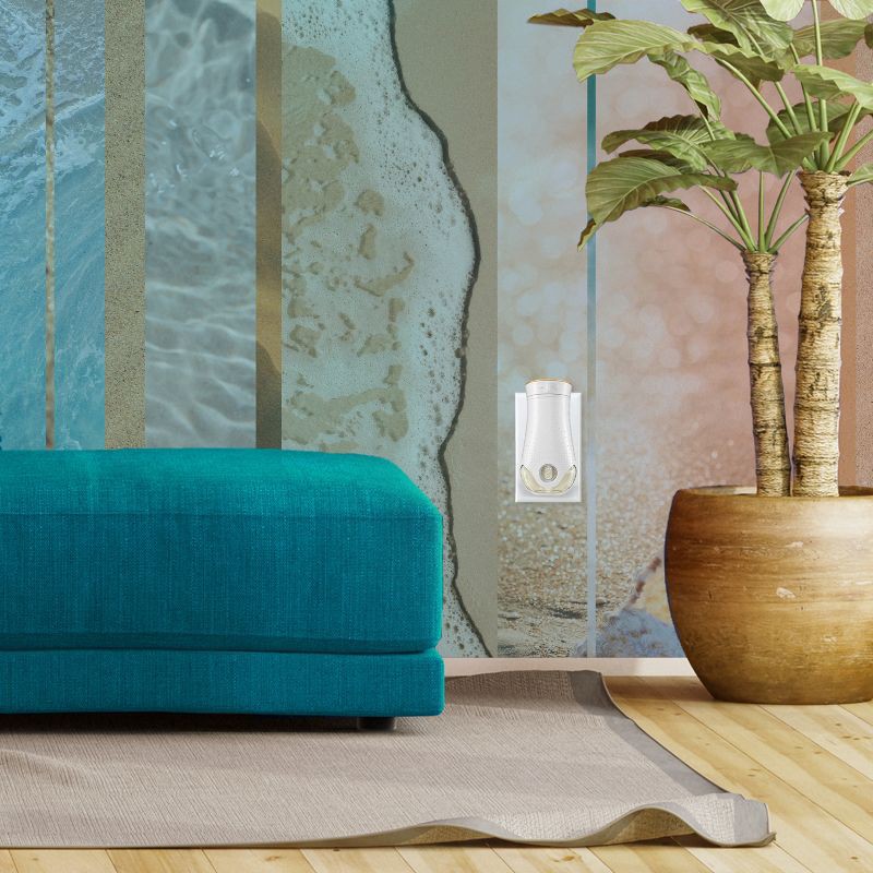 slide 12 of 15, Glade Piso Warmer + Refill Starter Air Freshener Kit - Aqua Waves - .67 fl oz, 0.67 fl oz