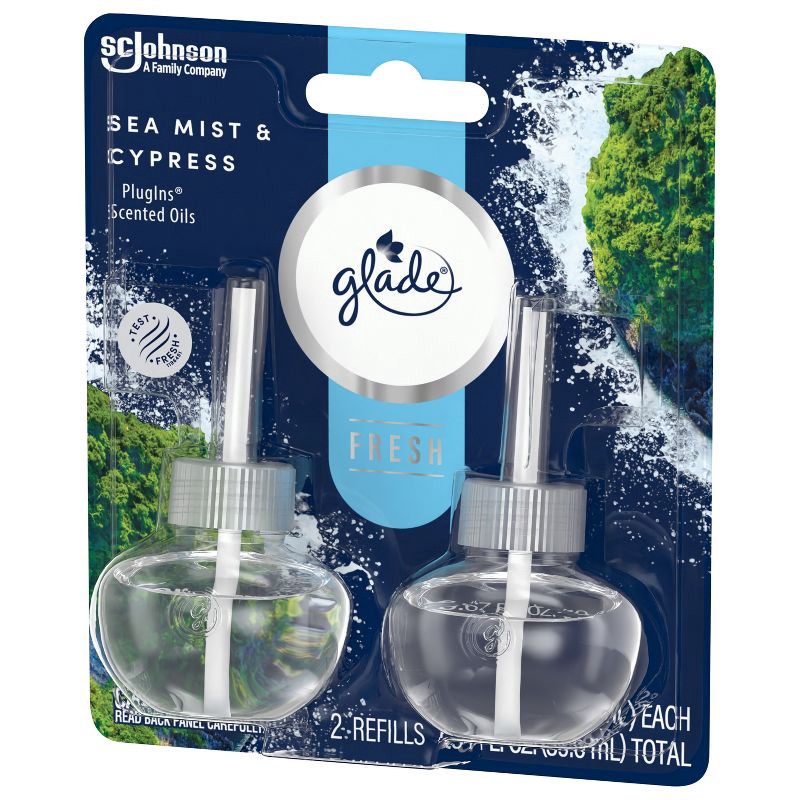 slide 12 of 13, Glade Piso Liquid Air Freshener Refills - Fresh Sea Cypress - 1.34 fl oz/2ct, 2 ct; 1.34 fl oz