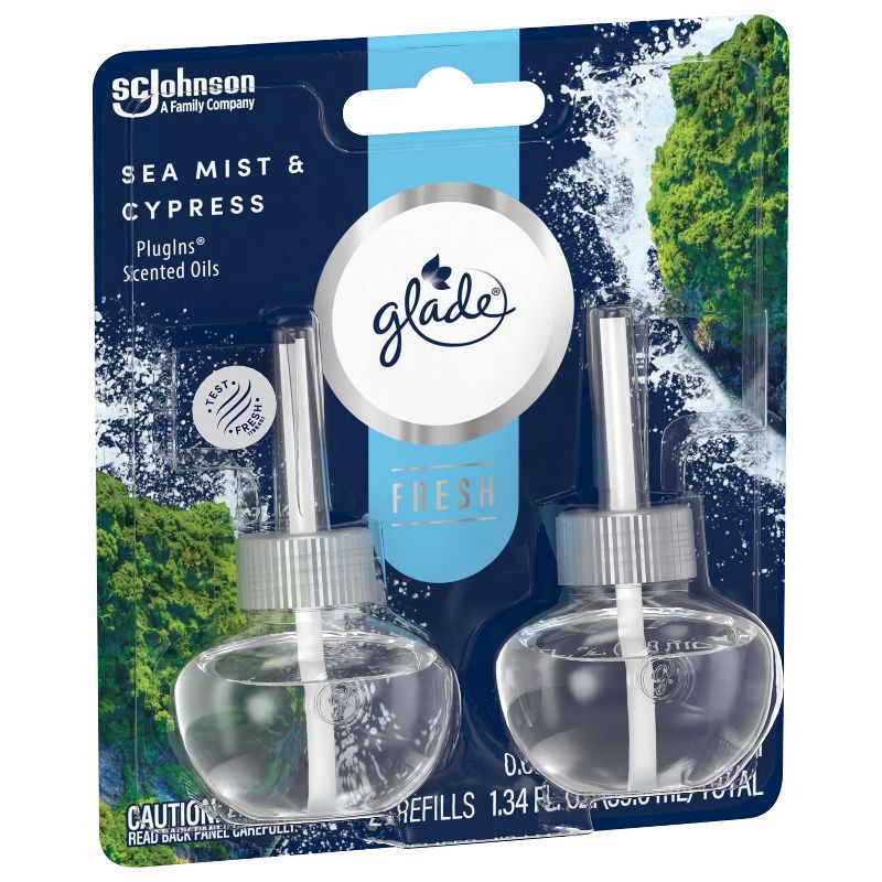 slide 13 of 13, Glade Piso Liquid Air Freshener Refills - Fresh Sea Cypress - 1.34 fl oz/2ct, 2 ct; 1.34 fl oz