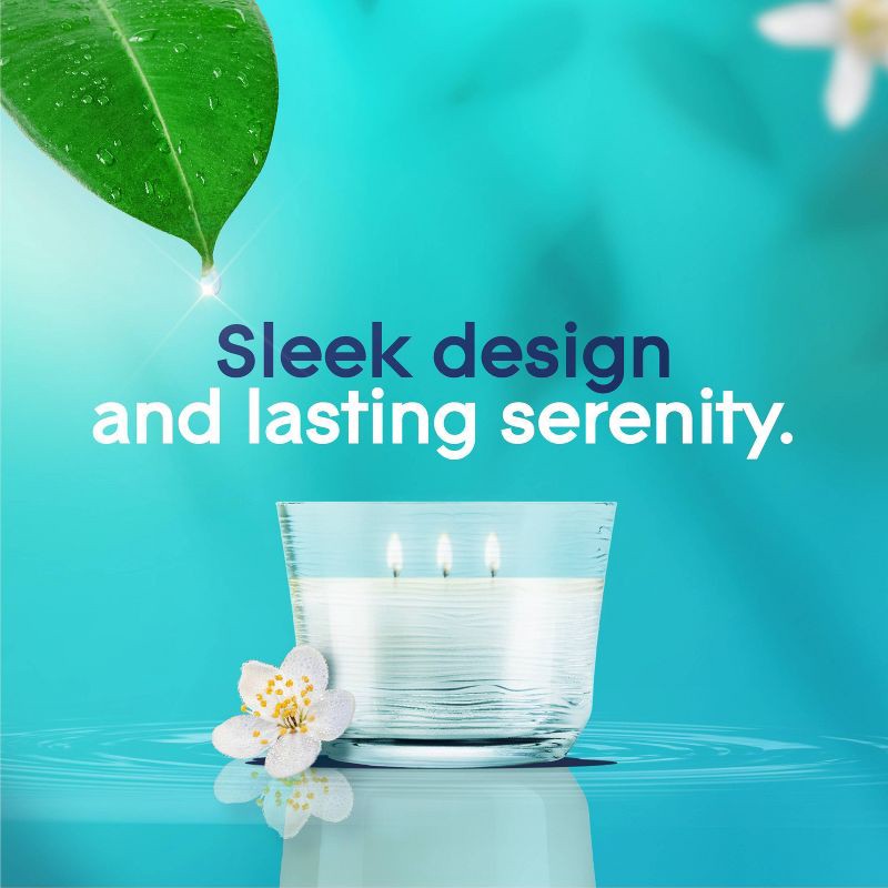 slide 5 of 12, Glade 3 Wick Glass Dewdrop Petals Jar Candle - 6.8oz, 6.8 oz