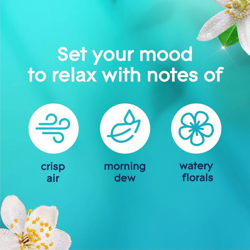 slide 6 of 12, Glade 3 Wick Glass Dewdrop Petals Jar Candle - 6.8oz, 6.8 oz