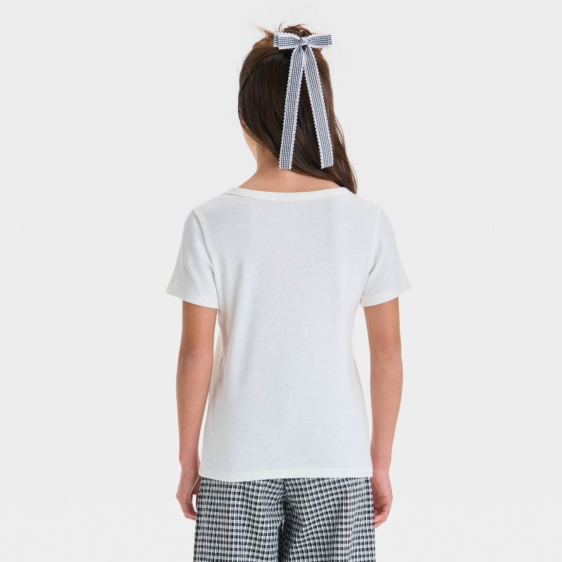 slide 2 of 3, Girls' Verona Graphic Baby T-Shirt - Ivory XL: Cotton-Polyester Blend, Lemon Character, Short Sleeve, 1 ct