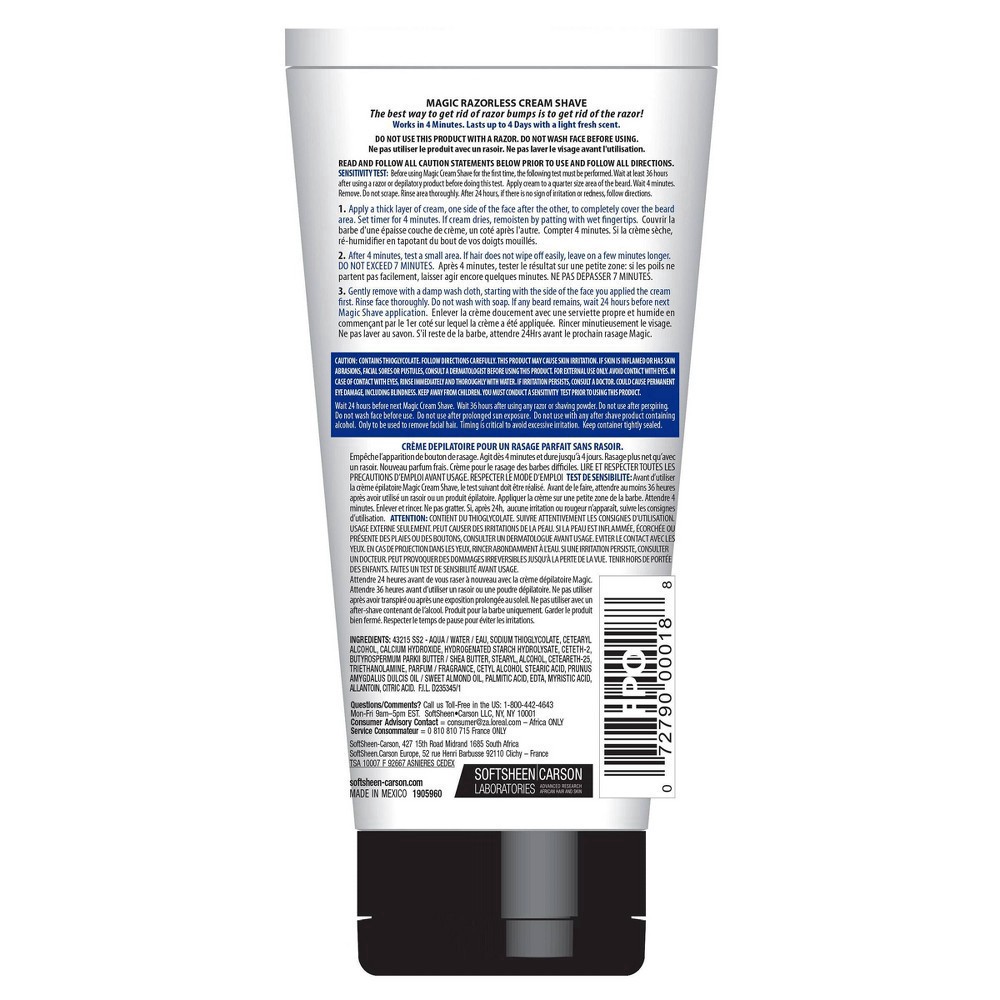 slide 5 of 8, Magic Razorless Shaving Cream for Hair Removal, Normal Beard Maintenance, Depilitory Cream - 6oz, 6 oz