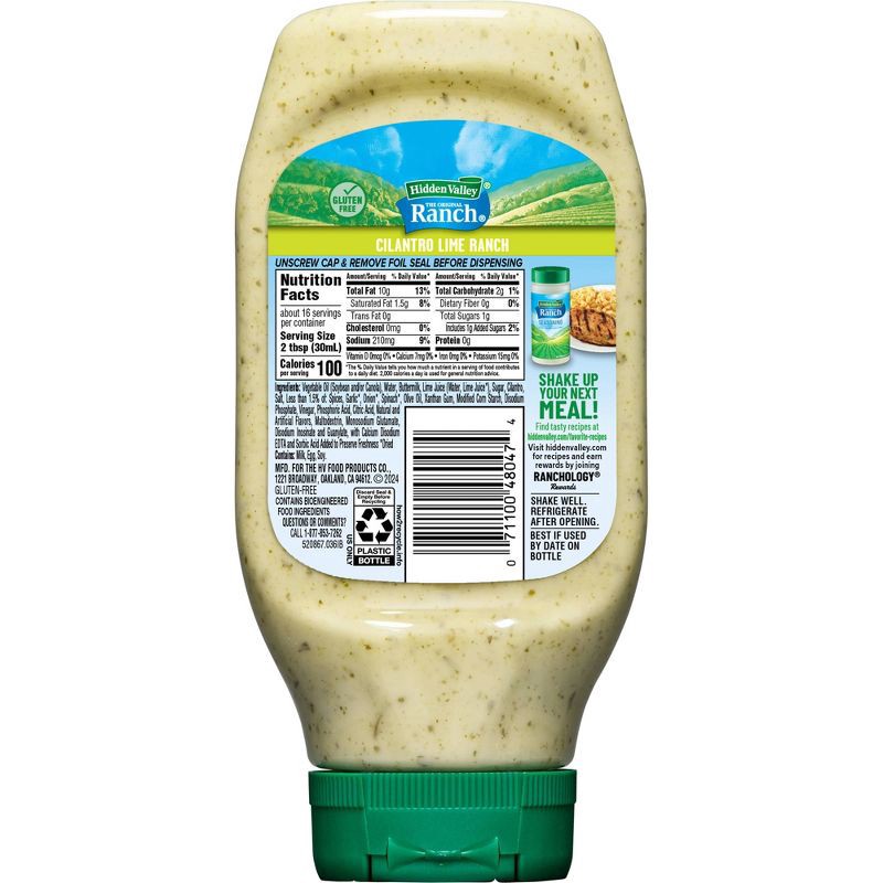 slide 2 of 10, Hidden Valley Cilantro Lime Salad Dressing - 16oz, 16 oz