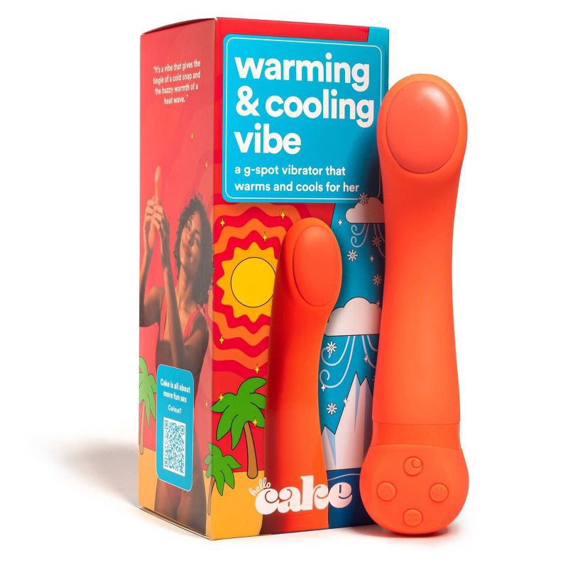 slide 1 of 6, Hello Cake Warming & Cooling Vibrator, 1 ct
