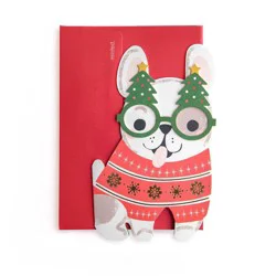 Minted Holiday Festive Frenchie Greeting Card