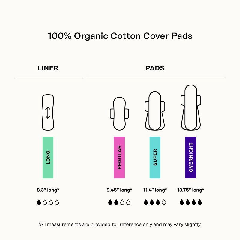 slide 8 of 10, The Honey Pot Company 100% Organic Cotton Cover Calming Herbal Infusion Super Pads - 16ct, 16 ct
