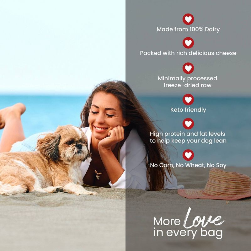 slide 8 of 9, Muenster Perfect Balance Cheese Flavor Freeze Dried Dog Treats - 5oz, 5 oz