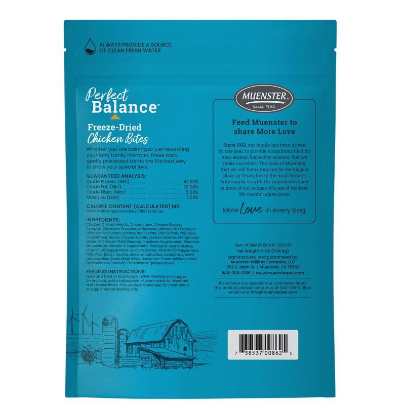 slide 2 of 9, Muenster Perfect Balance Chicken Flavor Freeze Dried Dog Treats - 5oz, 5 oz