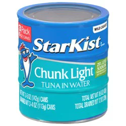 StarKist Chunk Light Tuna in Water 3 - 5 oz Cans