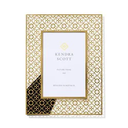 Kendra Scott Filigree Metal Picture Frame 4 x 6 Inches - Gold