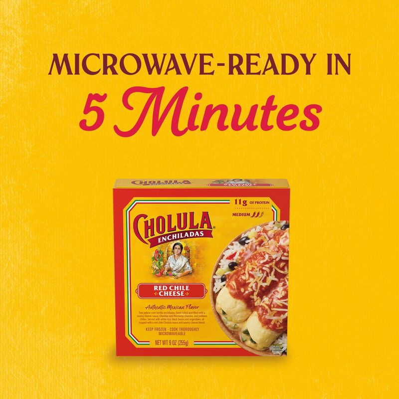 slide 12 of 15, Cholula Frozen Red Chile Cheese Chicken Enchilada - 9oz, 9 oz