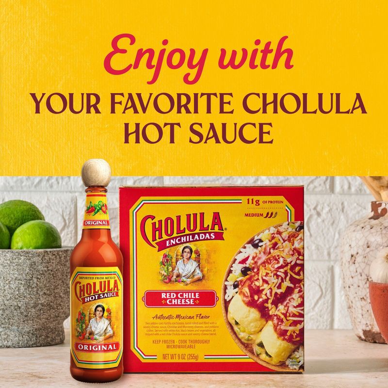 slide 5 of 15, Cholula Frozen Red Chile Cheese Chicken Enchilada - 9oz, 9 oz