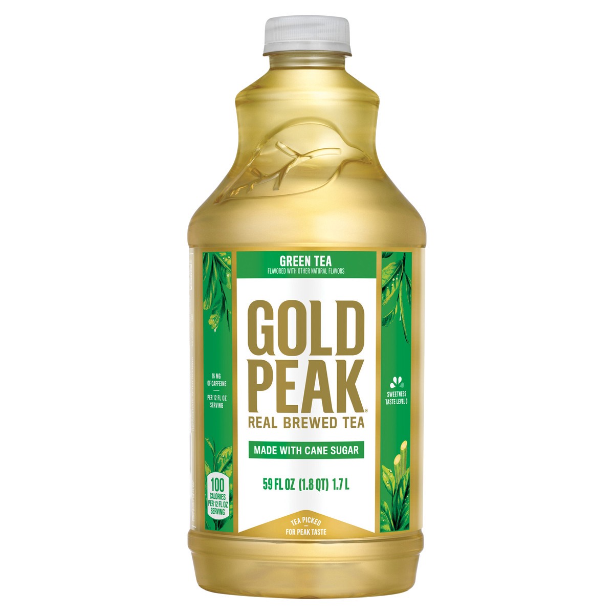 slide 1 of 10, Gold Peak Sweetened Green Tea - 59 fl oz, 59 fl oz