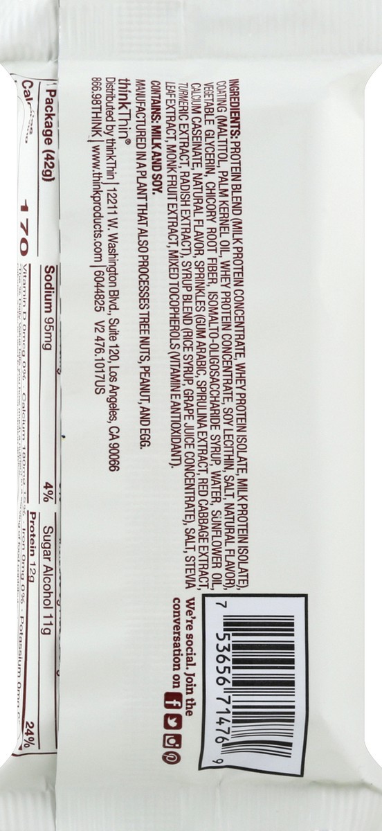 slide 6 of 8, thinkThin Protein Cakes 1.48 oz, 1.48 oz