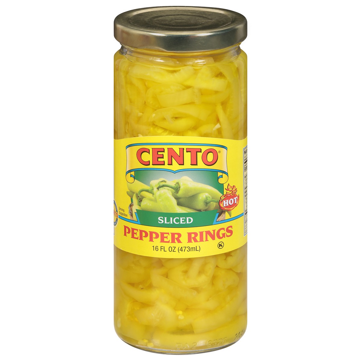 slide 6 of 13, Cento Hot Sliced Pepper Rings 16 fl oz, 16 fl oz